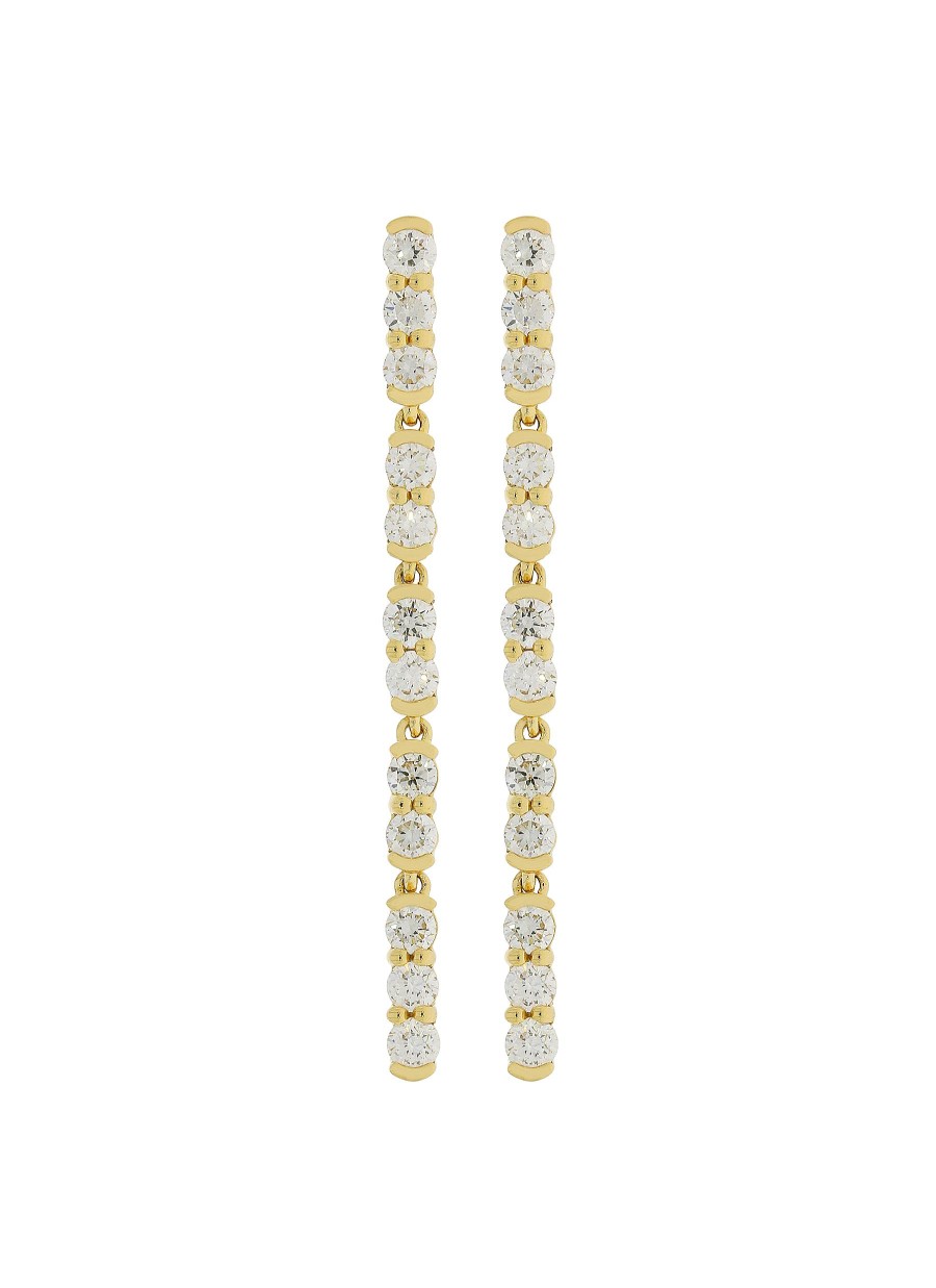 Women LC COLLECTION JEWELLERY Fine Jewellery | 18K Gold Diamond Earrings