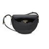 Women PRADA Crossbody | Half Moon Patent Leather Crossbody Bag