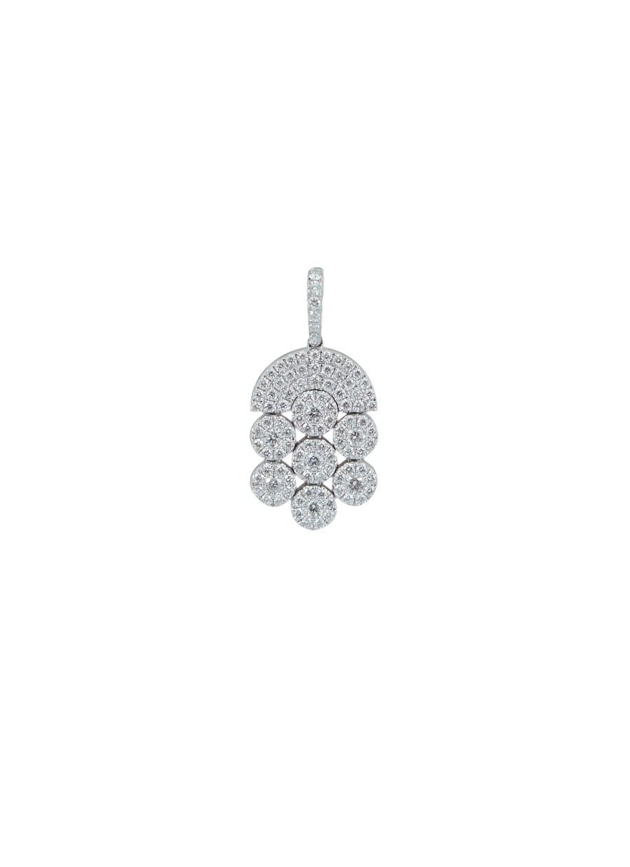 Women LC COLLECTION JEWELLERY Fine Jewellery | 18K White Gold Diamond Pendant