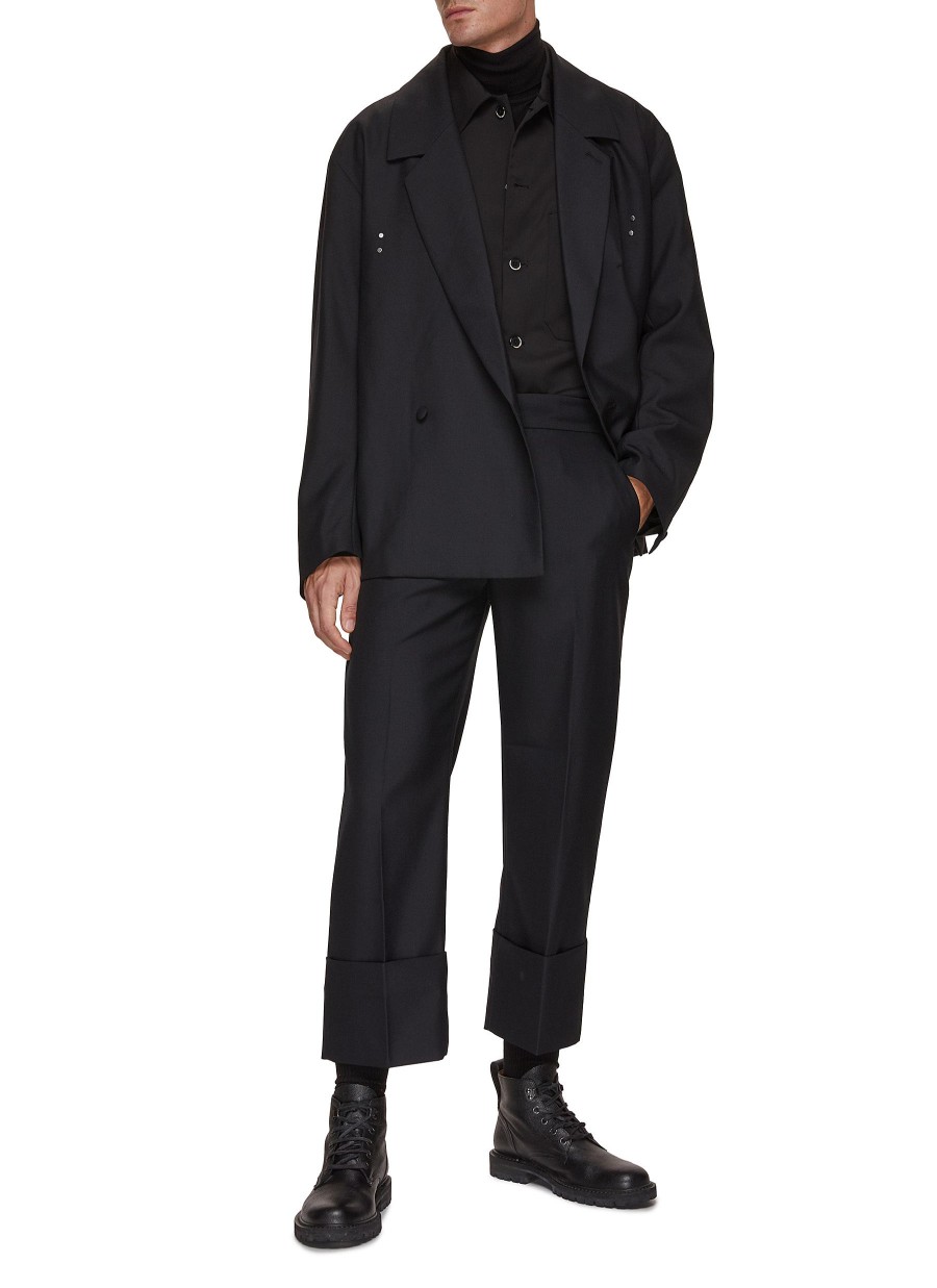 Men RE: BY MAISON SANS TITRE Suits | Detachable Strap Double Breasted Dropped Shoulder Blazer