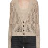 Women BRUNELLO CUCINELLI Knitwear | Sequin Net Knitted Cardigan