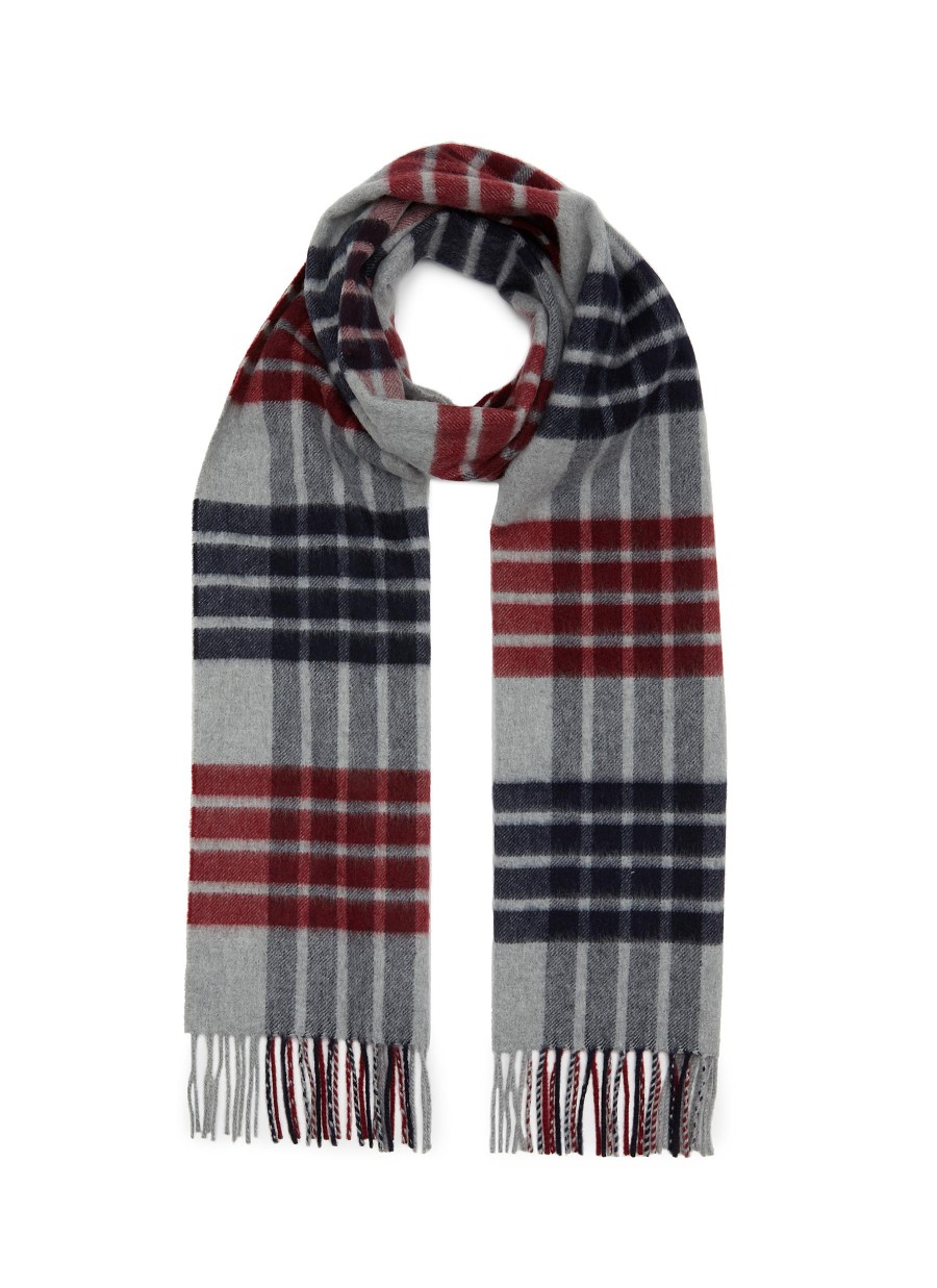 Men JOHNSTONS OF ELGIN Scarves | Chequered Wool Scarf