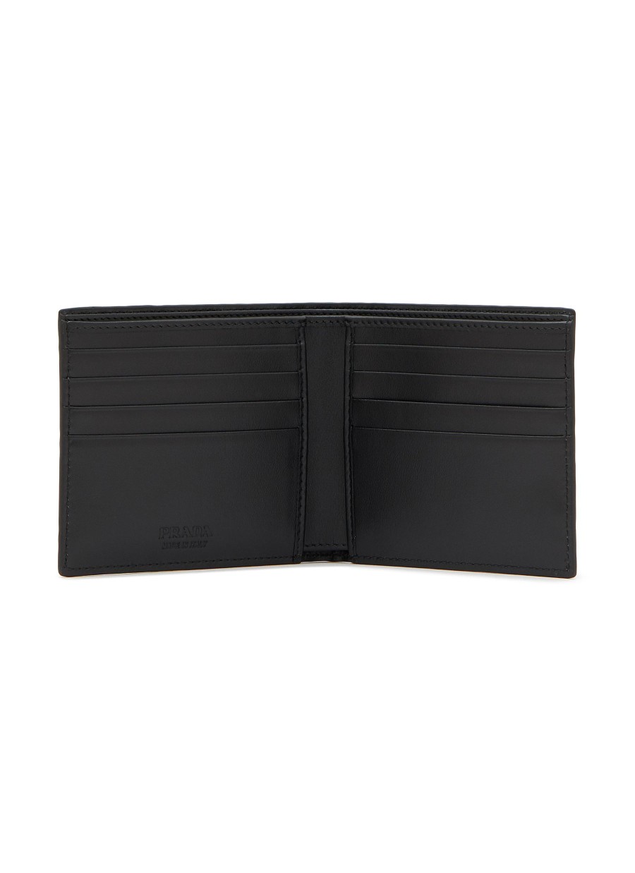 Men PRADA Small Leather Goods | Brushed Leather Wallet