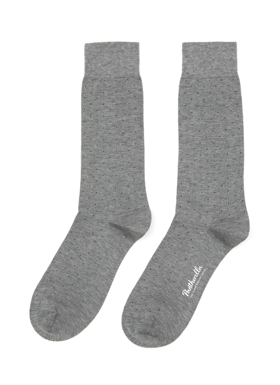 Men PANTHERELLA Socks | Gadsbury' Pindot Motif Cotton Blend Anklet Socks