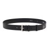 Men PRADA Belts | Triangular Metal Logo Saffiano Leather Belt