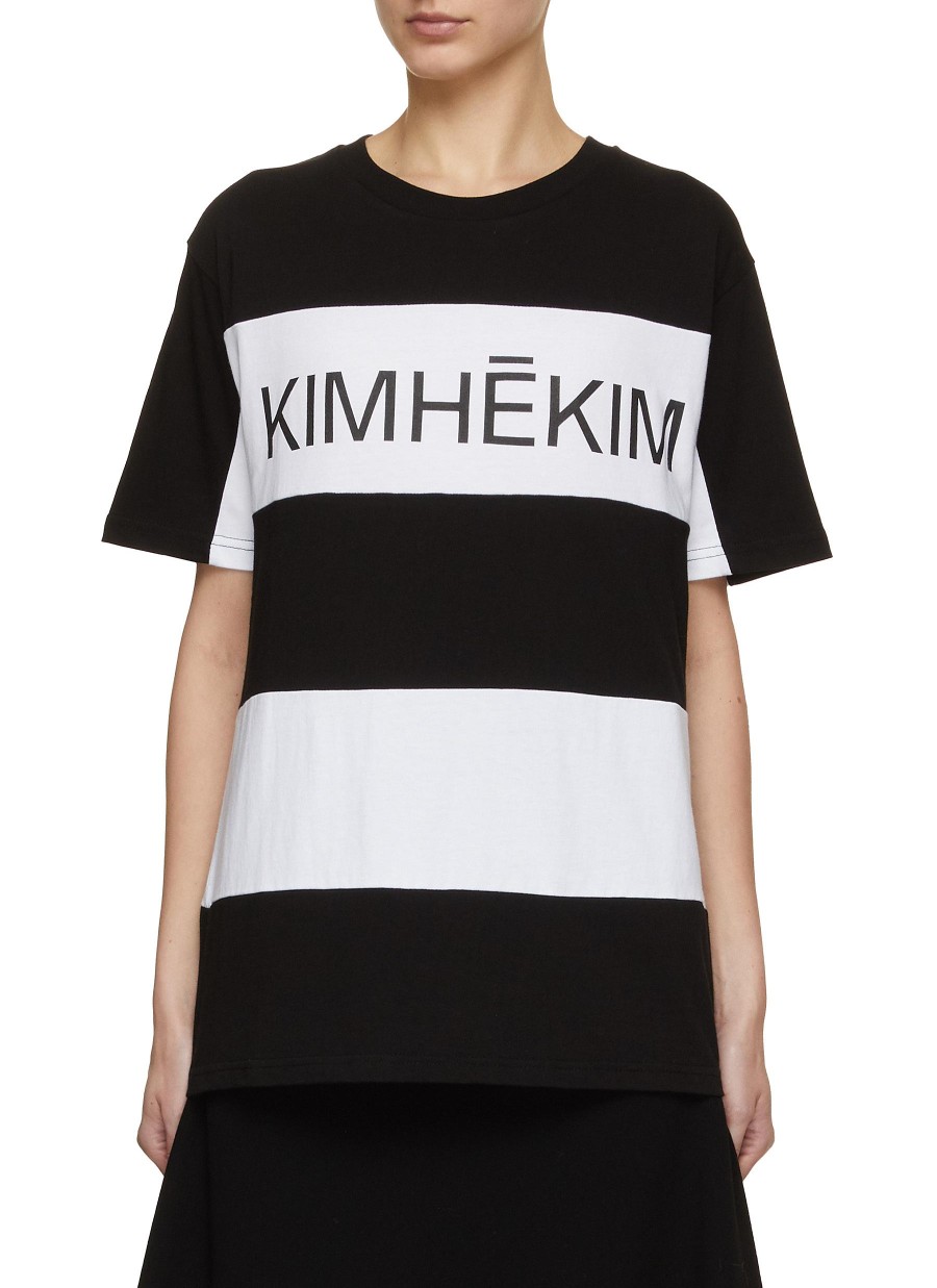 Women KIMHEKIM Tops | Striped T-Shirt