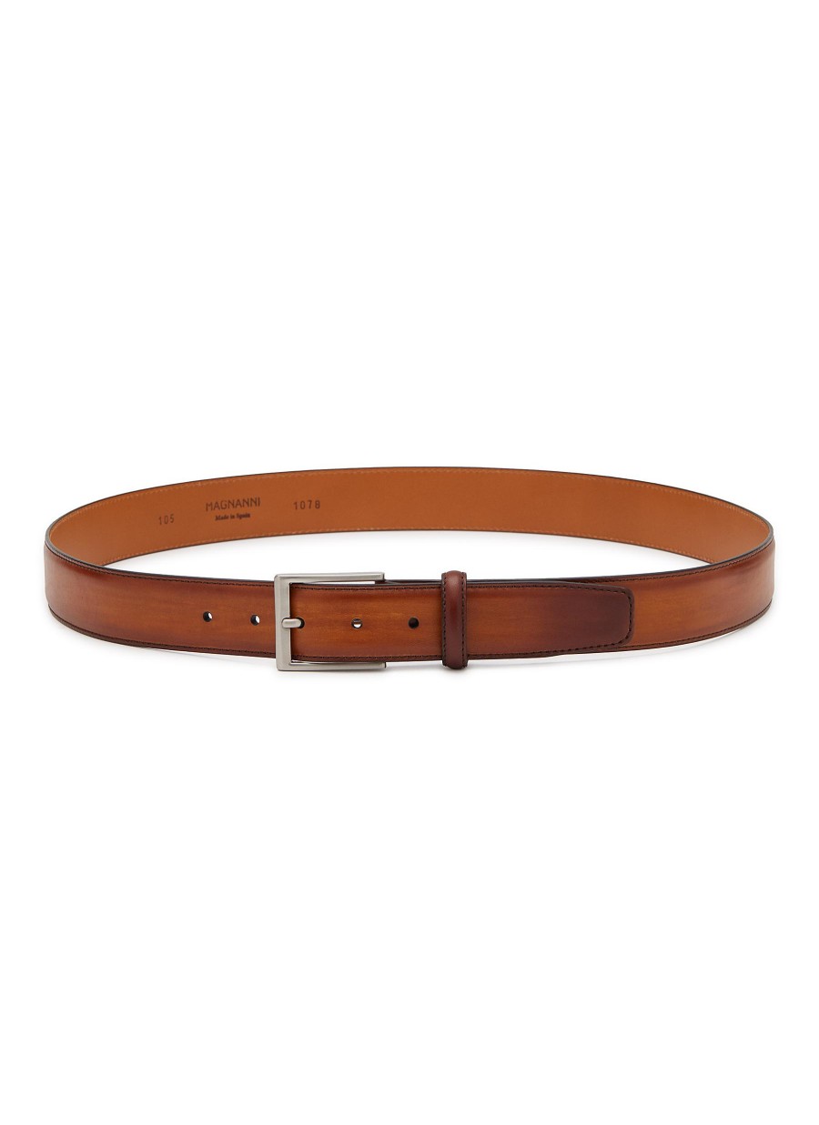 Men MAGNANNI Belts | Arcade' Leather Belt