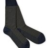 Men LONDON SOCK COMPANY Socks | Jermyn St. Houndstooth Mid-Calf Socks