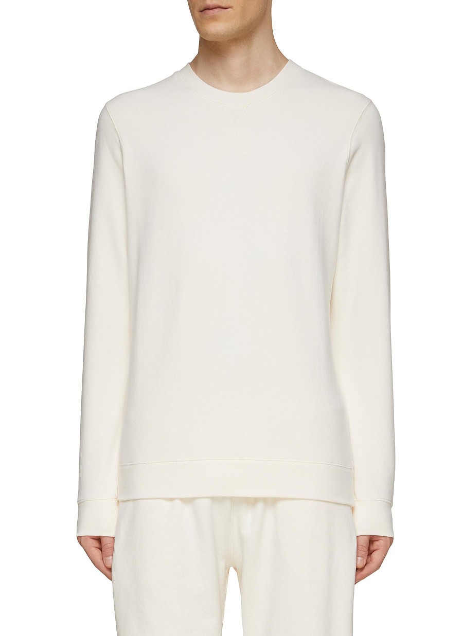 Men LANE CRAWFORD Pullovers & Hoodies | Sunspel Twin SetAll-White Long-Sleeved T-Shirt & Drawstring Shorts