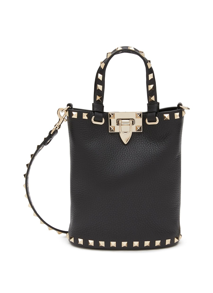 Women VALENTINO Crossbody | Rockstud Grained Leather Pouch