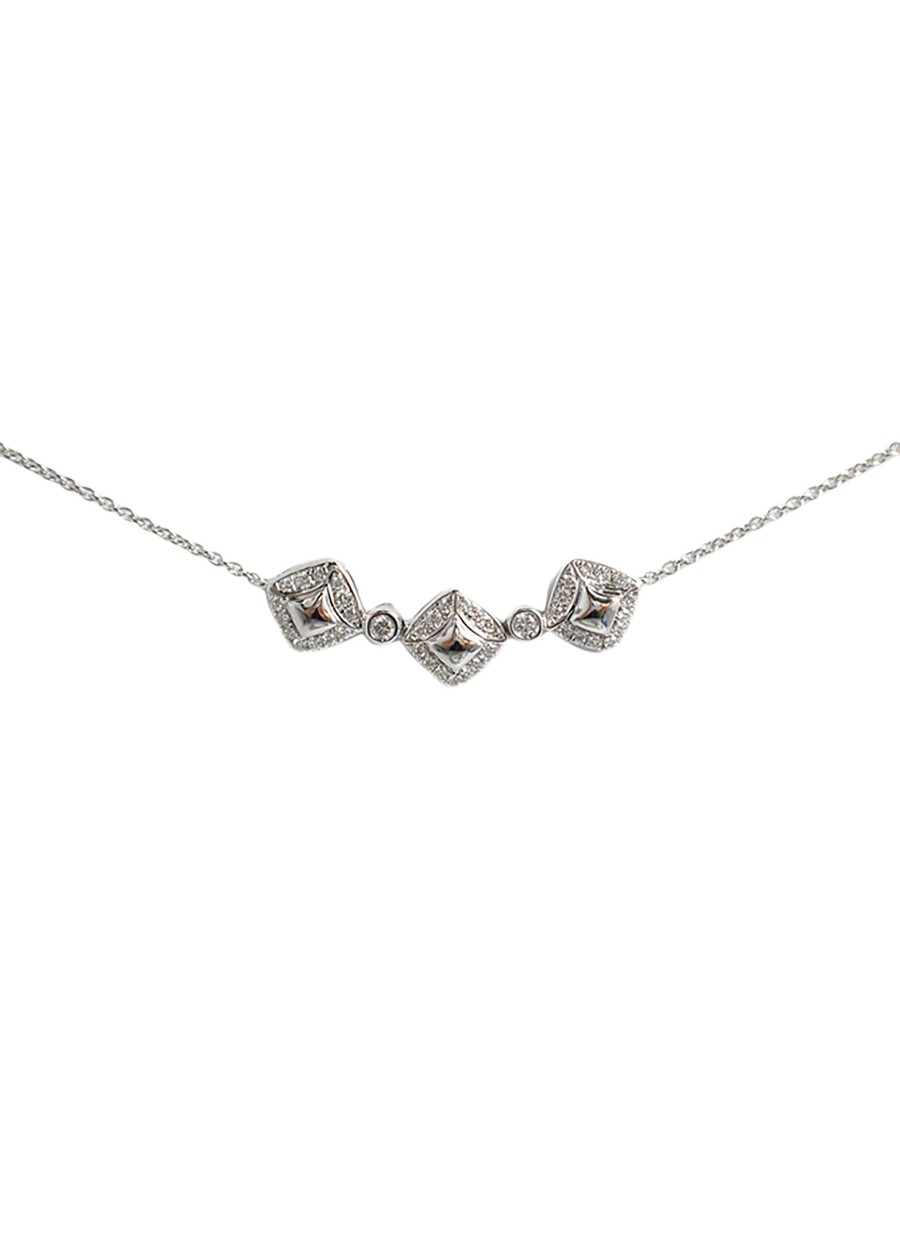 Women LC COLLECTION JEWELLERY Fine Jewellery | 18K White Gold Diamond Necklace