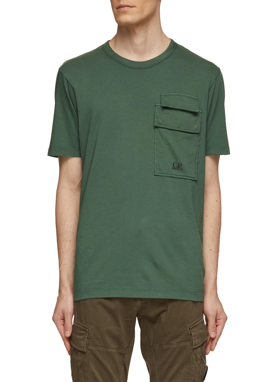 Men C.P. COMPANY T-Shirts | Twin Flap Pocket T-Shirt