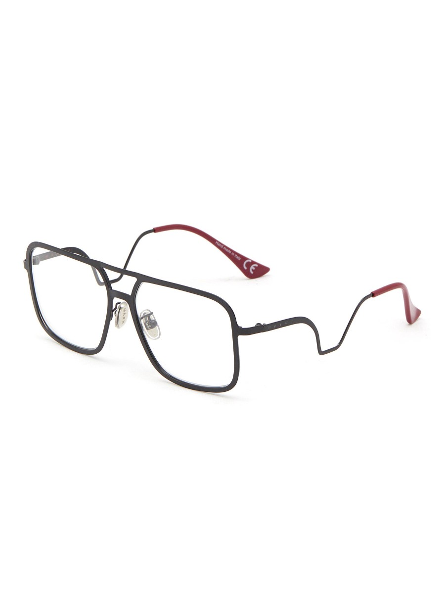 Men MARNI Eyewear | Ha Long Bay Metal Sqaure Optical Glasses