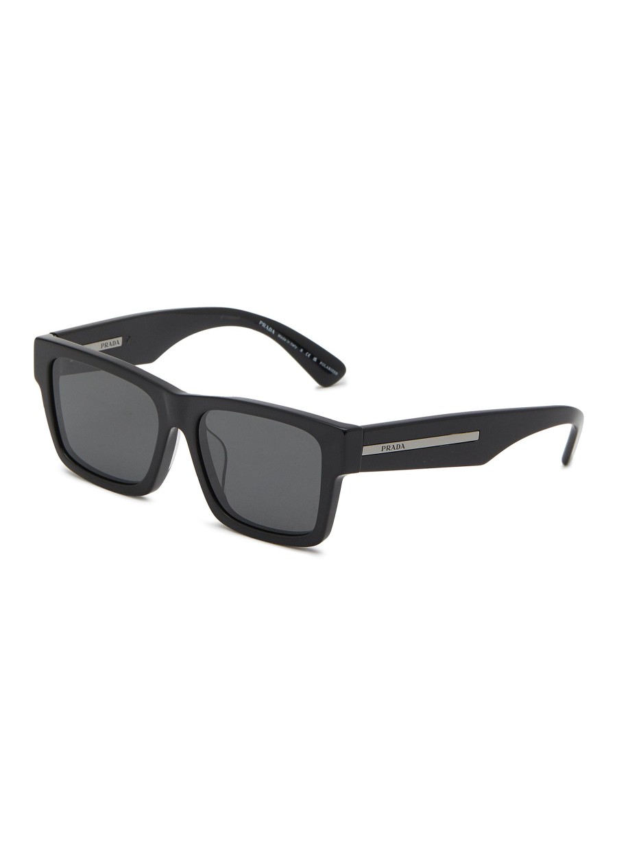 Men PRADA Eyewear | Oversize Acetate Square Wayfarer Sunglasses