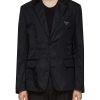 Men PRADA Suits | Logo Re-Nylon Single Breasted Blazer