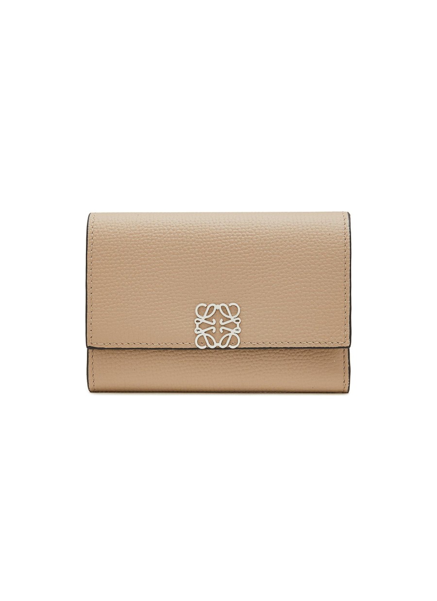 Women LOEWE Small Leather Goods | Small Anagram Grained Leather Wallet