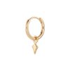 Women MÉTIER BY TOMFOOLERY Fashion Jewellery | 9K Gold Dala Kite Charm Original Single Clicker Earring