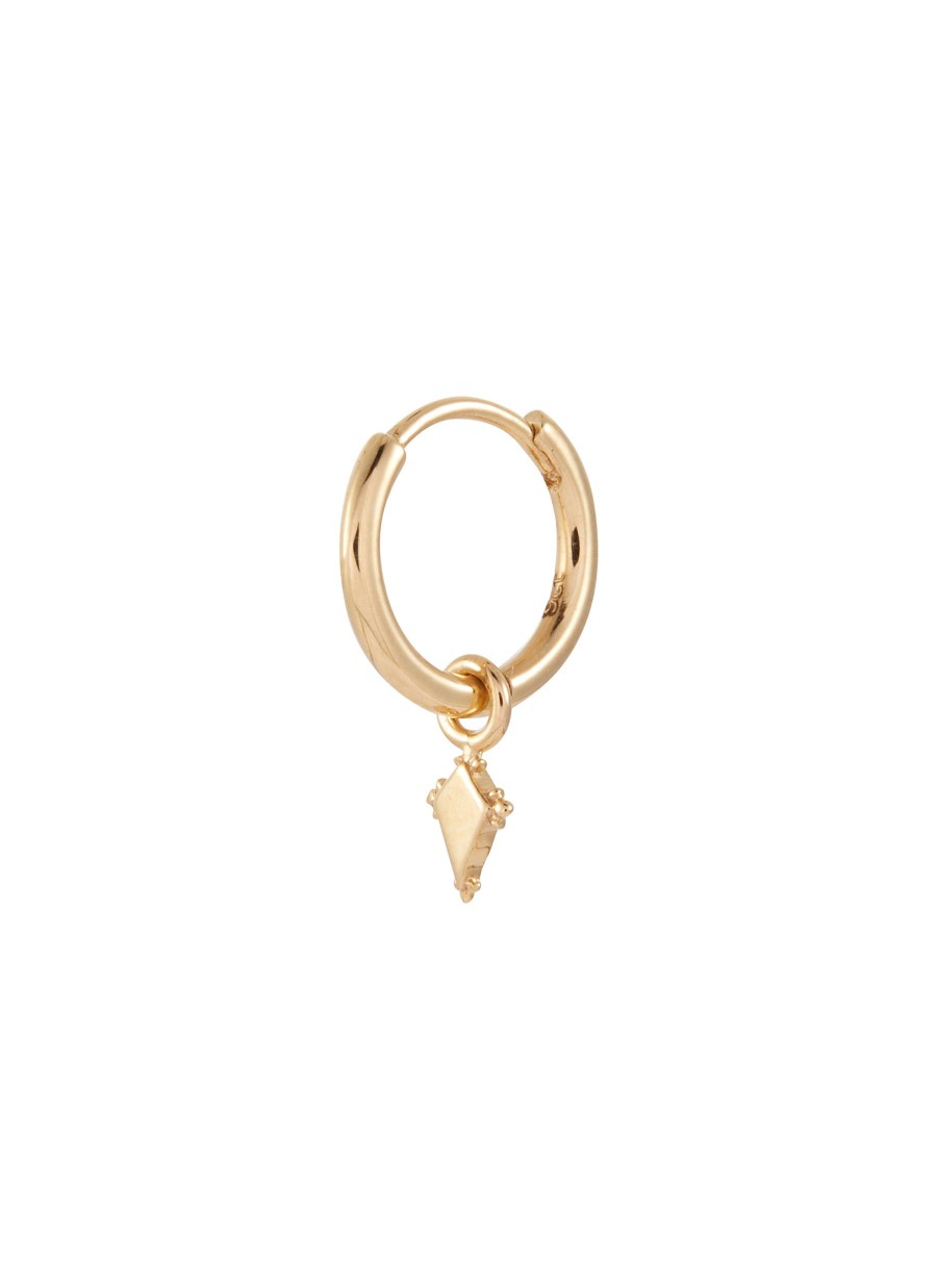 Women MÉTIER BY TOMFOOLERY Fashion Jewellery | 9K Gold Dala Kite Charm Original Single Clicker Earring