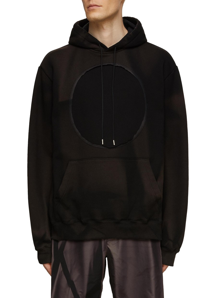 Men JIYONGKIM Pullovers & Hoodies | Sun Bleached Circle Patchwork Hoodie