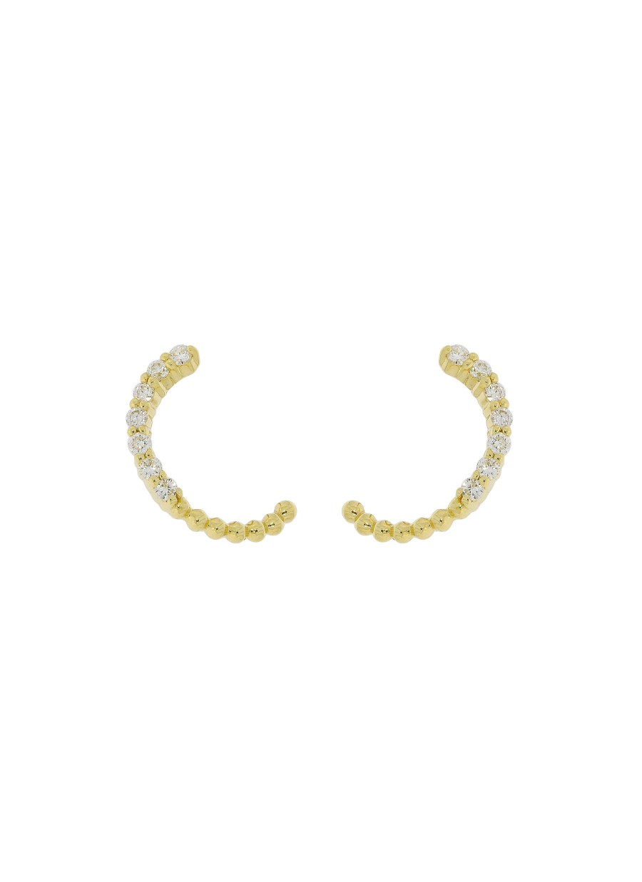 Women LC COLLECTION JEWELLERY Fine Jewellery | 18K Gold Diamond Climber Earrings