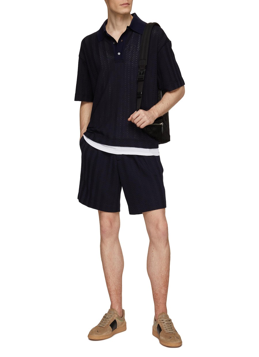 Men MISSONI Pants | Raschel Zig Zag Ribbed Shorts