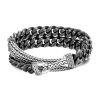 Women JOHN HARDY Fine Jewellery | Classic Chain Sterling Silver Double Wrap Curb Link Bracelet — Size Um