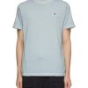 Men STONE ISLAND T-Shirts | Compass Patch Logo Dyed Fissato Crewneck T-Shirt