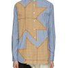 Men KHOKI Shirts | Patchwork Applique Chequered Shirt