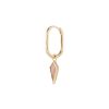 Women MÉTIER BY TOMFOOLERY Fashion Jewellery | Midi Oval 9K Gold Rhodochrosite Single Earring