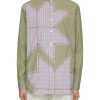 Men KHOKI Shirts | Patchwork Applique Chequered Shirt