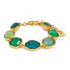 Women GOOSSENS Fashion Jewellery | 24K Gold Plated Collier Cabochons Bracelet