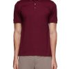 Men CANALI Polos | Ribbed Detail Polo Shirt