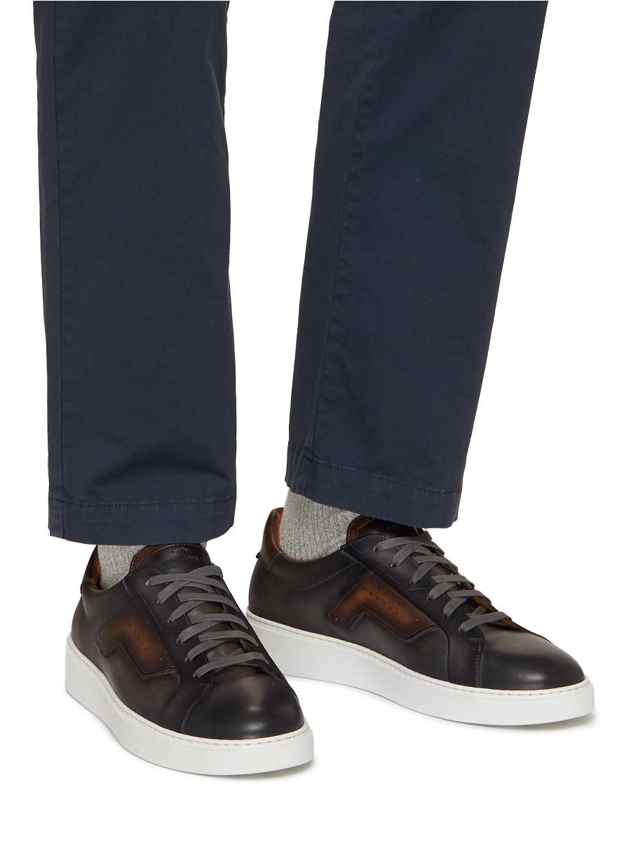 Men MAGNANNI Sneakers | Leather Low Top Sneakers