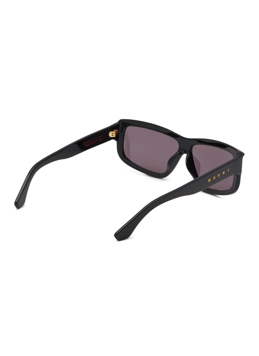 Men MARNI Eyewear | Annapuma Circuit Acetate Rectangle Sunglasses