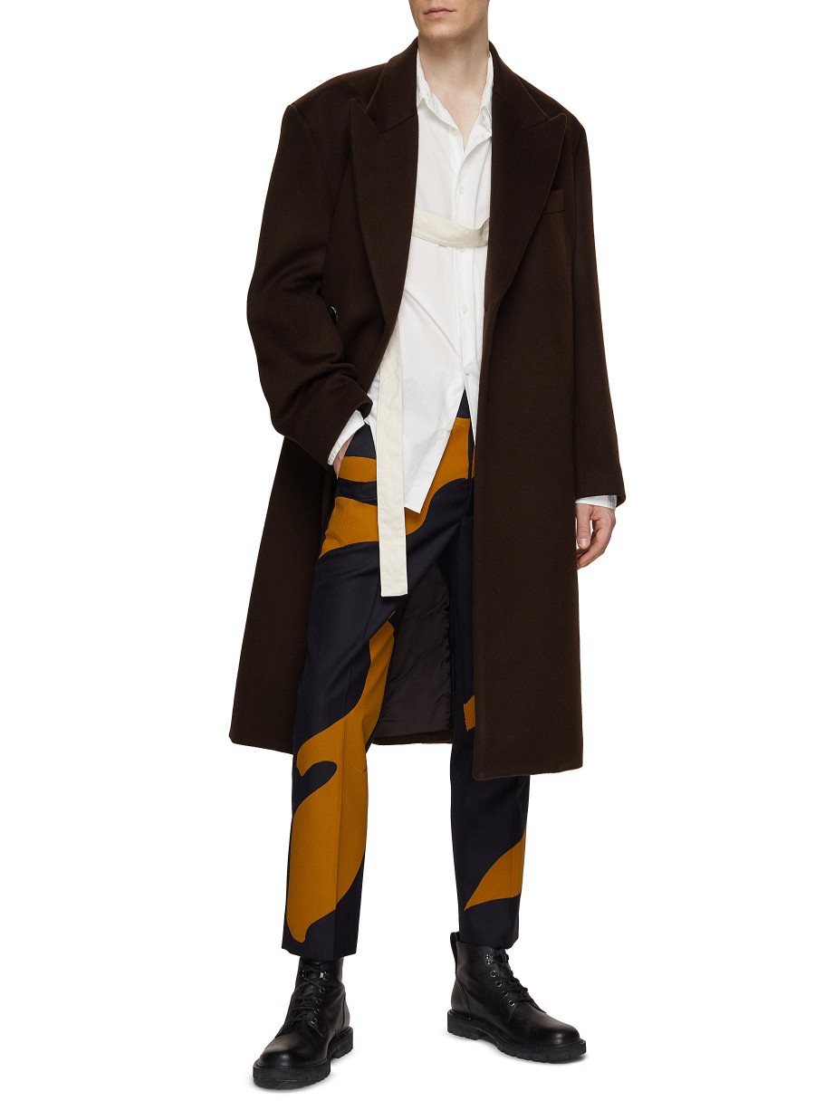 Men DRIES VAN NOTEN Pants | Paolo Abstract Print Pants