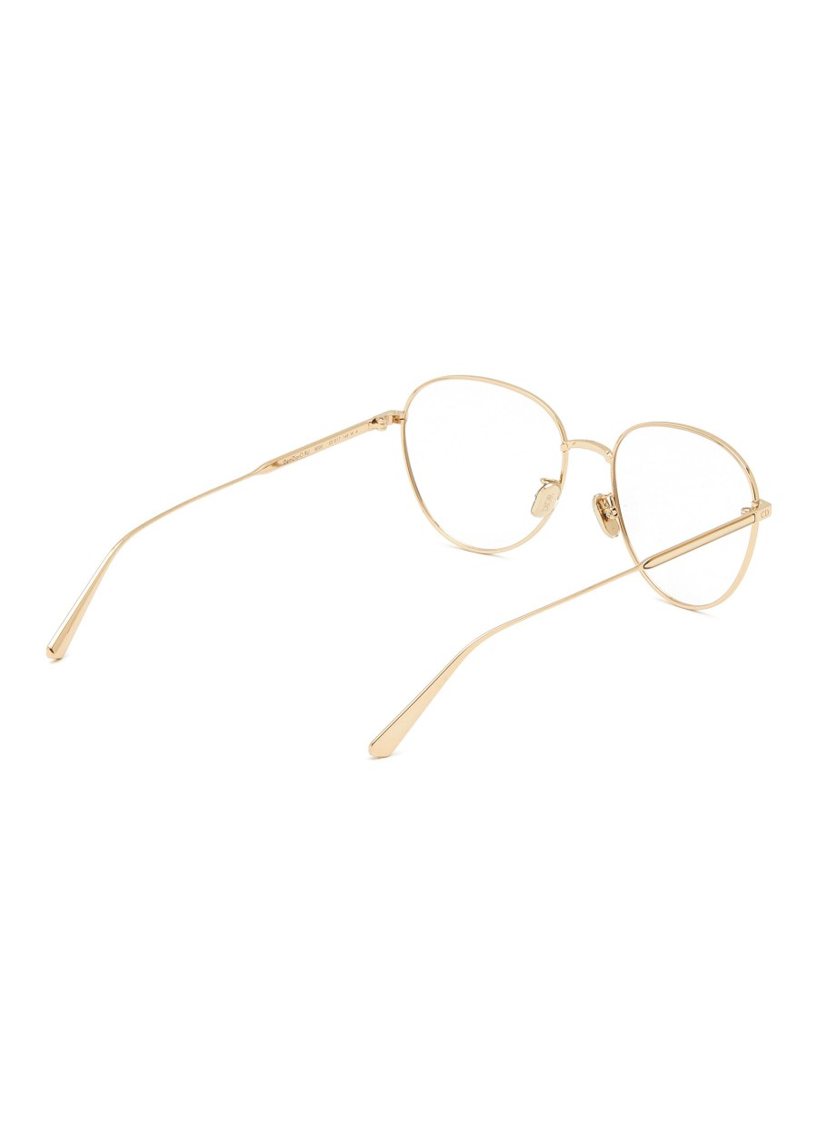 Women DIOR Eyewear | Gemdioro Ru Metal Round Optical Glasses