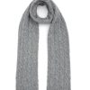 Women JOHNSTONS OF ELGIN Scarves & Wraps | Donegal Cable Knit Cashmere Scarf