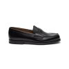 Men PRADA Flats | Mini Logo Plaque Penny Loafer