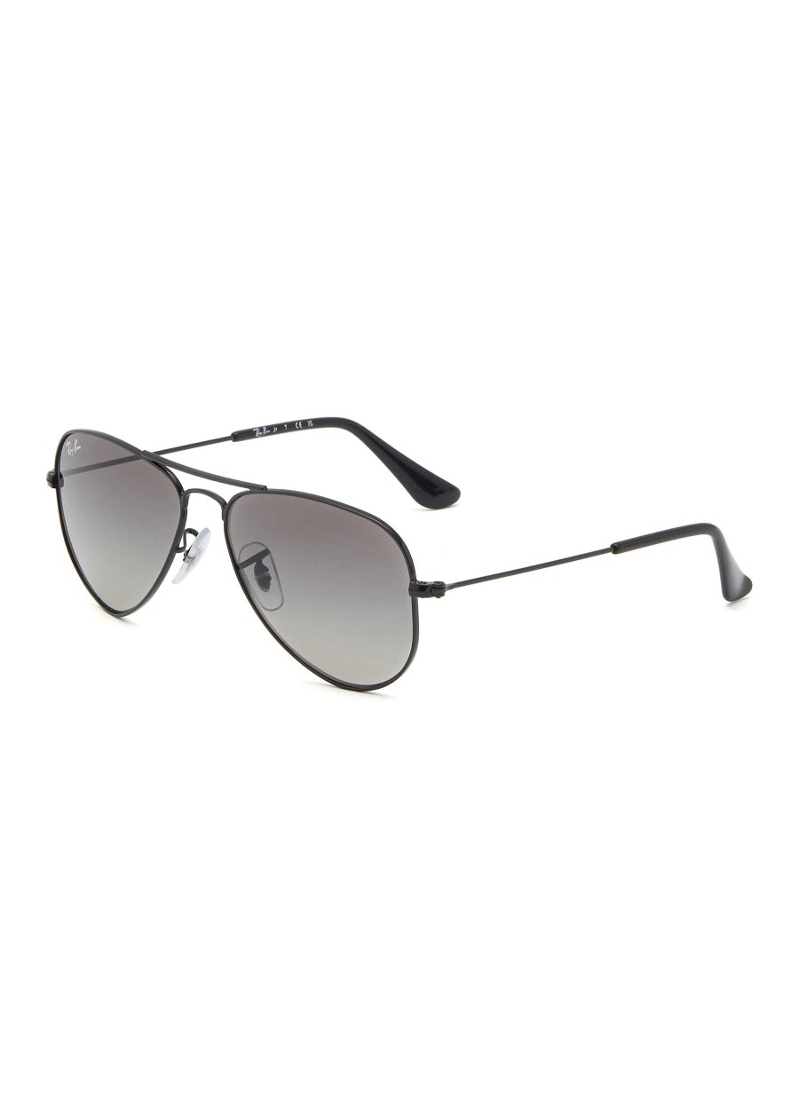 Women RAY BAN Accessories | Junior Aviator' Metal Frame Grey Lens Kids Aviator Sunglasses