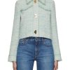 Women ST. JOHN Jackets | Cropped Eyelash Tweed Jacket