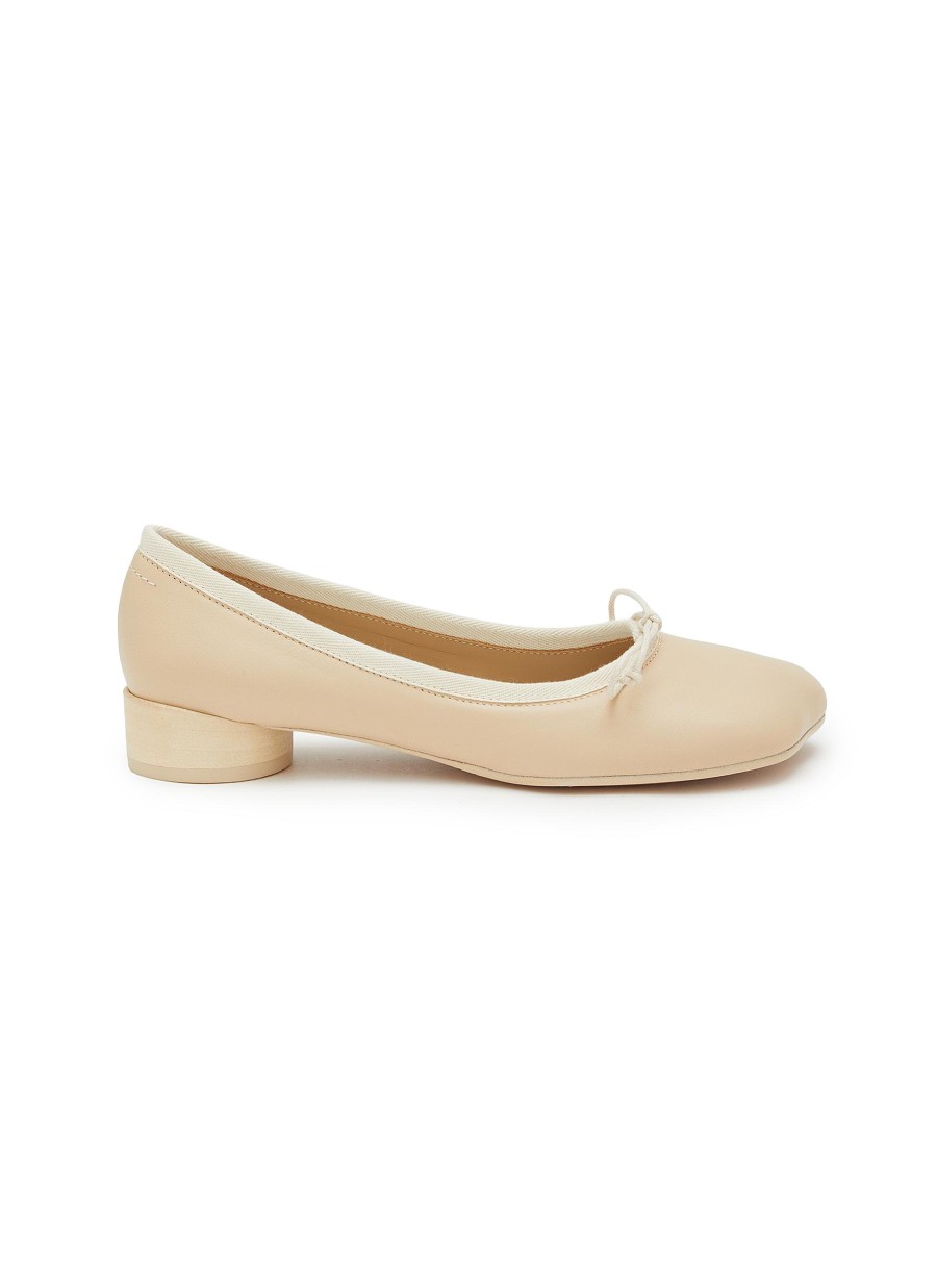 Women MM6 MAISON MARGIELA Flats | Leather Ballerina Flats