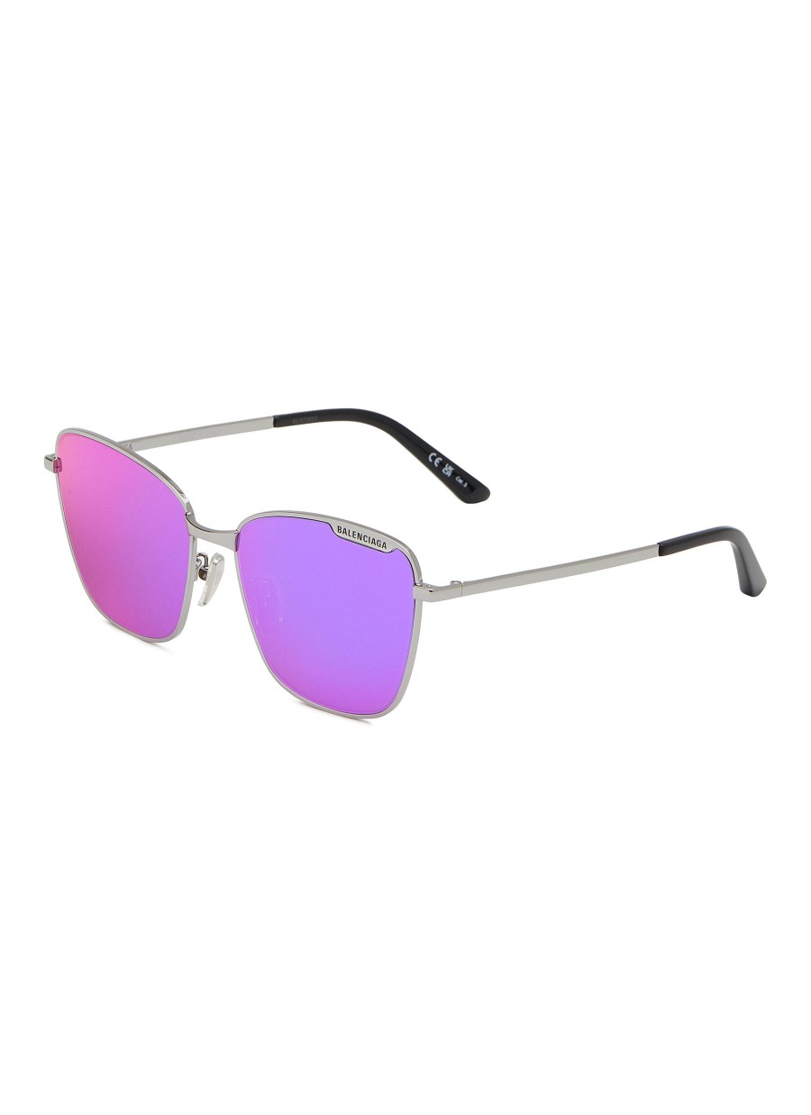 Men BALENCIAGA Eyewear | Logo Metal Sunglasses