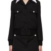 Women PRADA Jackets | Jewelled Button Fitted Blouson