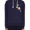 Men SCOTCH & SODA Pullovers & Hoodies | Badge Pocket Contrasting Drawstring Hoodie