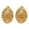 Women LANE CRAWFORD VINTAGE ACCESSORIES Vintage Accessories | Vintage Joan Rivers Gold Tone Egg Shape Earrings