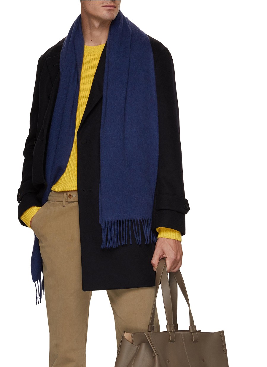 Men JOHNSTONS OF ELGIN Scarves | Plain Wide Cashmere Scarf