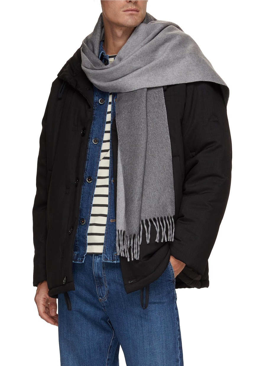 Men COLOMBO Scarves | Fringed Cashmere Scarf