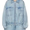 Women ALEXANDER WANG Jackets | Printed Denim Bomber Jacket