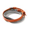 Women JOHN HARDY Fine Jewellery | Classic Chain Sterling Silver Leather Triple Wrap Bracelet — Size Us