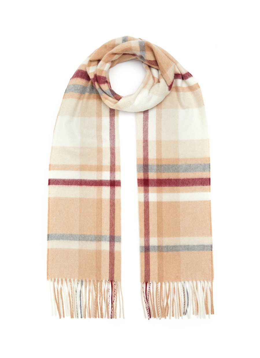 Men JOHNSTONS OF ELGIN Scarves | Flannel Check Cashmere Scarf